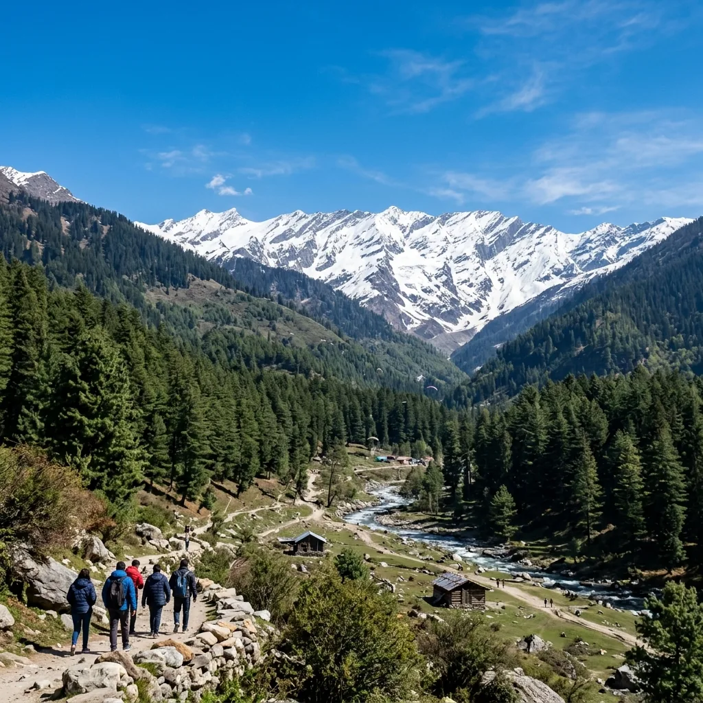 Manali Solang valley snow mountains Himachal package