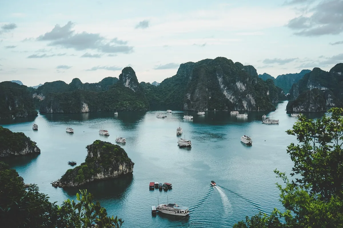 Halong Bay Vietnam cruise limestone karsts